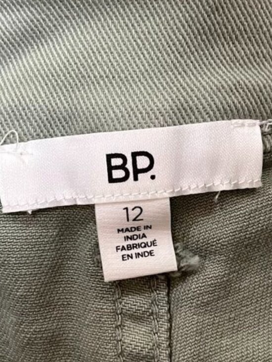 BP High Waist Wide Leg Stretch Twill Pants Green Halo Sage Women’s 12 - Picture 11 of 12